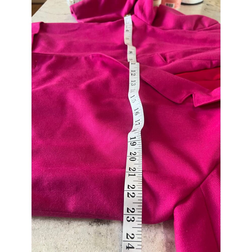 Giorgio Sant’Angelo Pink Wool Blazer – Women’s Size 14 - Picture 8 of 9